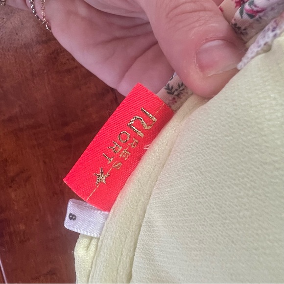 Asos Yellow Floral Nude Pink Paisley High Waist Underwire Bikini Set Sz 4 - Picture 9 of 12